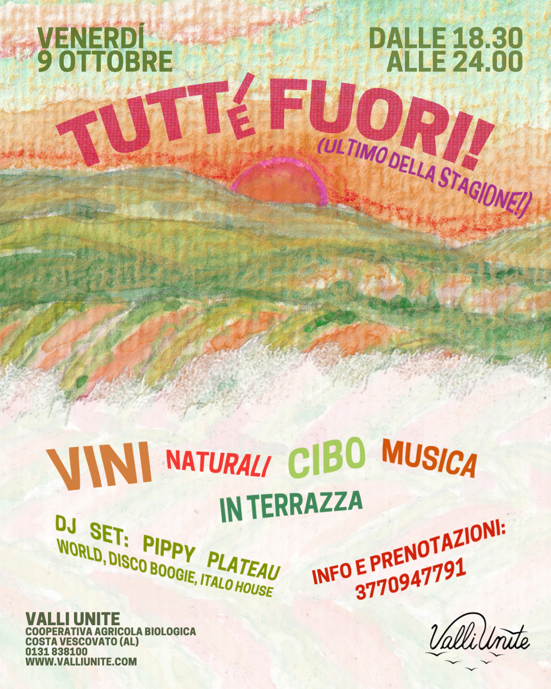 TUTT* FUORI! 9 OTTOBRE