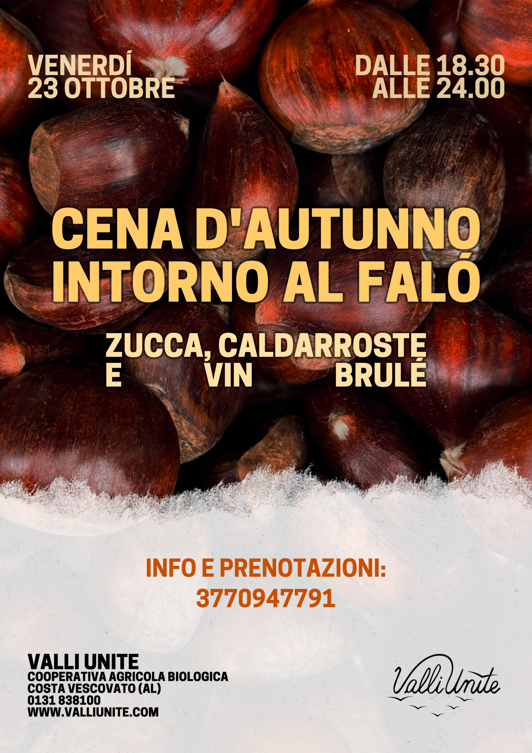 CENA D’AUTUNNO INTORNO AL FALO’